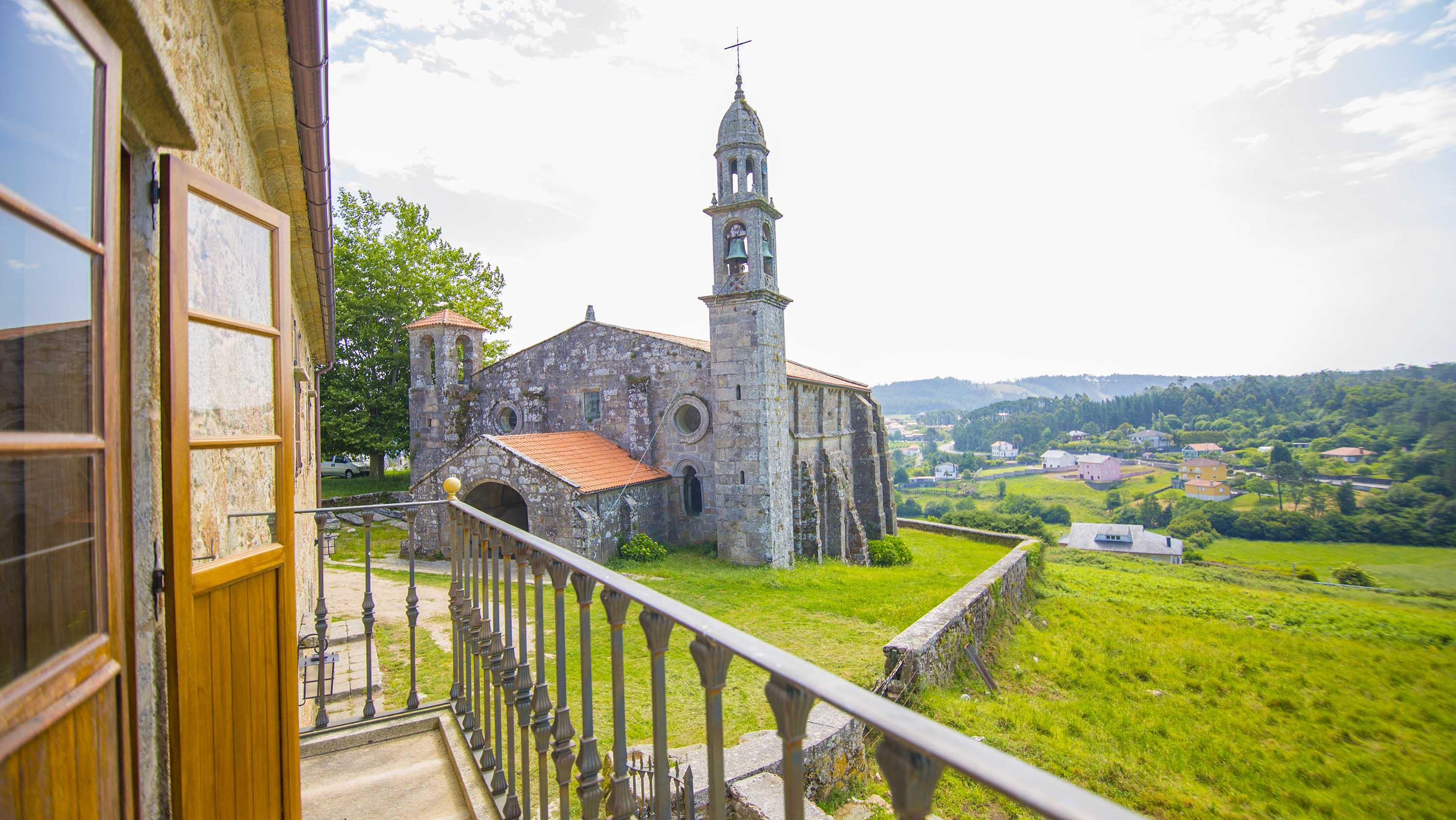 Monasterio Y Pension De Moraime Kültér fotó